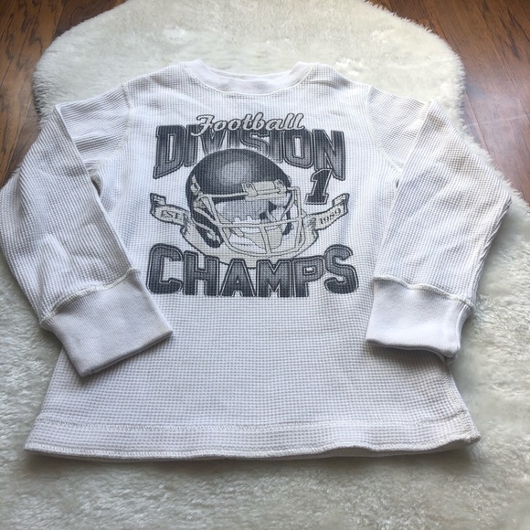 Boys long sleeve graphic waffle knit top XS (4) - Picture 3 of 6